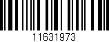Código de barras (EAN, GTIN, SKU, ISBN): '11631973'