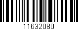 Código de barras (EAN, GTIN, SKU, ISBN): '11632080'