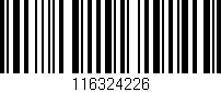 Código de barras (EAN, GTIN, SKU, ISBN): '116324226'