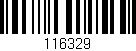 Código de barras (EAN, GTIN, SKU, ISBN): '116329'