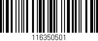 Código de barras (EAN, GTIN, SKU, ISBN): '116350501'