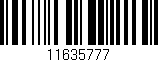 Código de barras (EAN, GTIN, SKU, ISBN): '11635777'