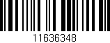 Código de barras (EAN, GTIN, SKU, ISBN): '11636348'