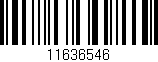 Código de barras (EAN, GTIN, SKU, ISBN): '11636546'