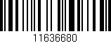 Código de barras (EAN, GTIN, SKU, ISBN): '11636680'