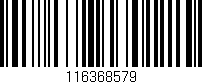 Código de barras (EAN, GTIN, SKU, ISBN): '116368579'