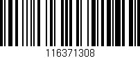 Código de barras (EAN, GTIN, SKU, ISBN): '116371308'