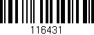 Código de barras (EAN, GTIN, SKU, ISBN): '116431'