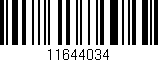 Código de barras (EAN, GTIN, SKU, ISBN): '11644034'