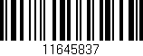 Código de barras (EAN, GTIN, SKU, ISBN): '11645837'