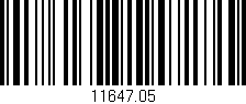 Código de barras (EAN, GTIN, SKU, ISBN): '11647.05'
