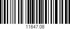 Código de barras (EAN, GTIN, SKU, ISBN): '11647.08'