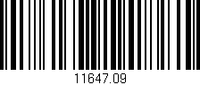 Código de barras (EAN, GTIN, SKU, ISBN): '11647.09'