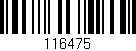 Código de barras (EAN, GTIN, SKU, ISBN): '116475'