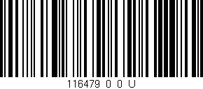 Código de barras (EAN, GTIN, SKU, ISBN): '116479_0_0_U'