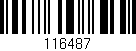 Código de barras (EAN, GTIN, SKU, ISBN): '116487'
