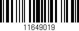Código de barras (EAN, GTIN, SKU, ISBN): '11649019'