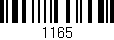 Código de barras (EAN, GTIN, SKU, ISBN): '1165'