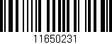 Código de barras (EAN, GTIN, SKU, ISBN): '11650231'