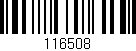 Código de barras (EAN, GTIN, SKU, ISBN): '116508'