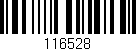 Código de barras (EAN, GTIN, SKU, ISBN): '116528'