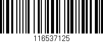 Código de barras (EAN, GTIN, SKU, ISBN): '116537125'
