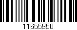 Código de barras (EAN, GTIN, SKU, ISBN): '11655950'