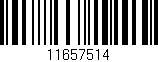 Código de barras (EAN, GTIN, SKU, ISBN): '11657514'