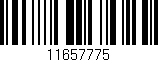 Código de barras (EAN, GTIN, SKU, ISBN): '11657775'