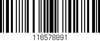 Código de barras (EAN, GTIN, SKU, ISBN): '116578891'