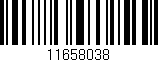 Código de barras (EAN, GTIN, SKU, ISBN): '11658038'
