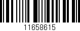 Código de barras (EAN, GTIN, SKU, ISBN): '11658615'