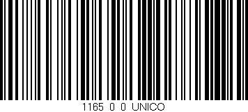 Código de barras (EAN, GTIN, SKU, ISBN): '1165_0_0_UNICO'