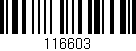 Código de barras (EAN, GTIN, SKU, ISBN): '116603'