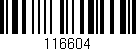 Código de barras (EAN, GTIN, SKU, ISBN): '116604'
