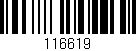 Código de barras (EAN, GTIN, SKU, ISBN): '116619'