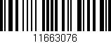 Código de barras (EAN, GTIN, SKU, ISBN): '11663076'