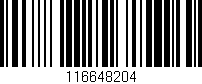 Código de barras (EAN, GTIN, SKU, ISBN): '116648204'