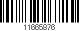 Código de barras (EAN, GTIN, SKU, ISBN): '11665876'