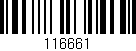 Código de barras (EAN, GTIN, SKU, ISBN): '116661'