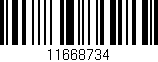 Código de barras (EAN, GTIN, SKU, ISBN): '11668734'