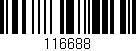 Código de barras (EAN, GTIN, SKU, ISBN): '116688'