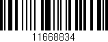 Código de barras (EAN, GTIN, SKU, ISBN): '11668834'