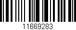 Código de barras (EAN, GTIN, SKU, ISBN): '11669283'