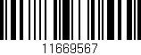 Código de barras (EAN, GTIN, SKU, ISBN): '11669567'