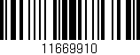 Código de barras (EAN, GTIN, SKU, ISBN): '11669910'