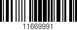 Código de barras (EAN, GTIN, SKU, ISBN): '11669991'