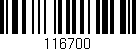 Código de barras (EAN, GTIN, SKU, ISBN): '116700'