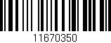 Código de barras (EAN, GTIN, SKU, ISBN): '11670350'