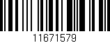Código de barras (EAN, GTIN, SKU, ISBN): '11671579'